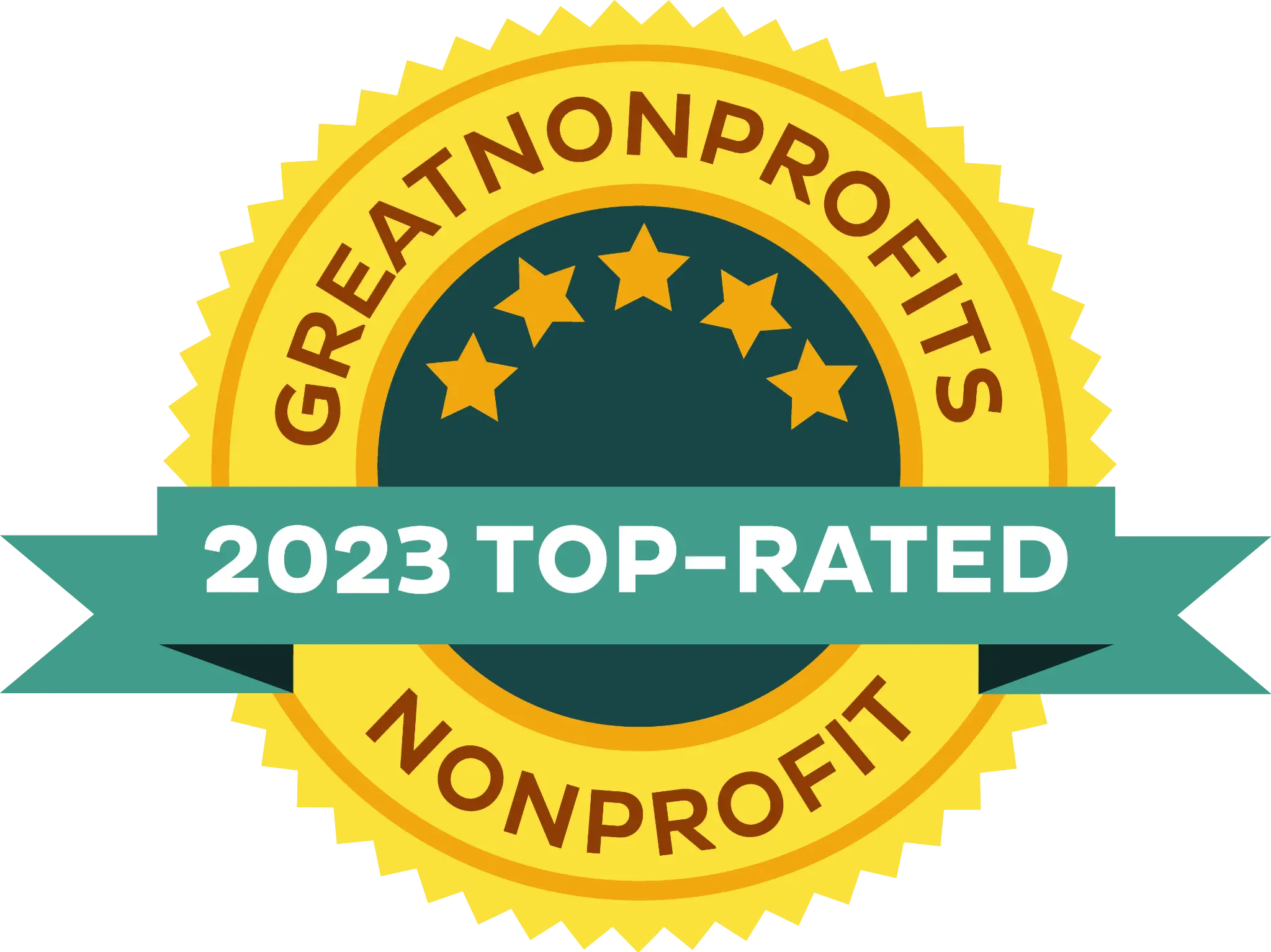 GreatNonprofits 2023 Top-Rated Nonprofit badge